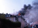 Feuer 3 Reihenhaus komplett ausgebrannt Koeln Poll Auf der Bitzen P026